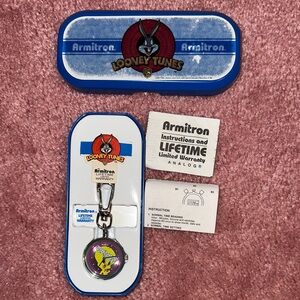 Armitron Vintage Looney Tunes Tweety Bird Clip Watch
